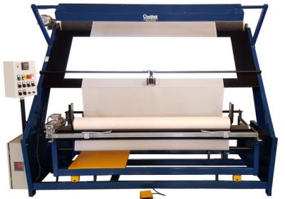 Revisadeira para Malha com Painel de Revisão de 700 mm e Alinhador eletrônico da borda do material. Mod. Omr-ALCT1-I